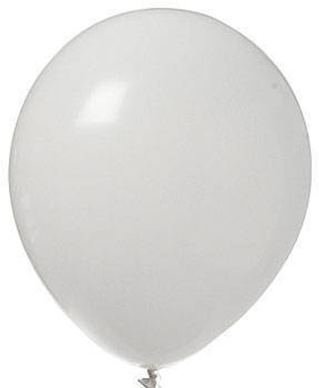 Tiger Solid 50038 Balloon(White, Pack of 50)