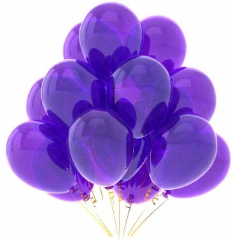 PartyballoonsHK Solid Metallic Purple (Pack of 50) Balloon(Purple, Pack of 50)