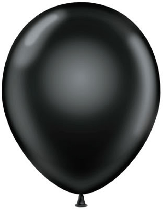 Tiger Solid 50047 Balloon(Black, Pack of 50)