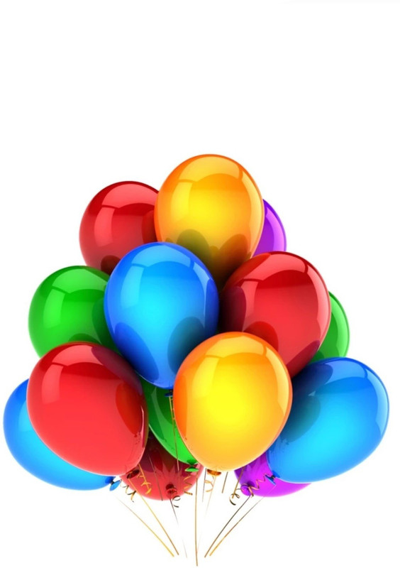 decoite Solid CL67 Balloon(Multicolor, Pack of 50)