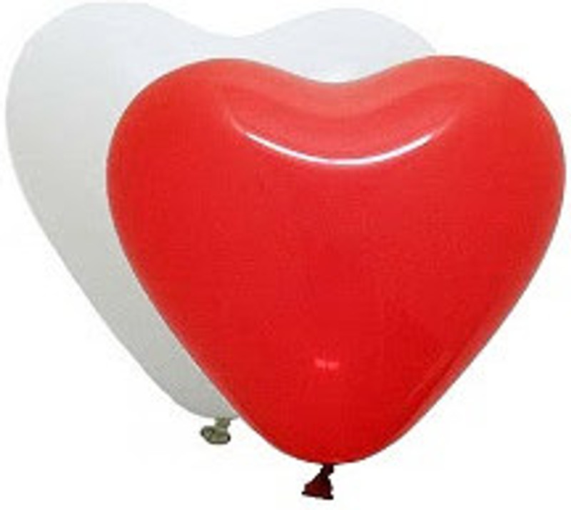 Tiger Solid 50148 Balloon(Red, White, Pack of 30)