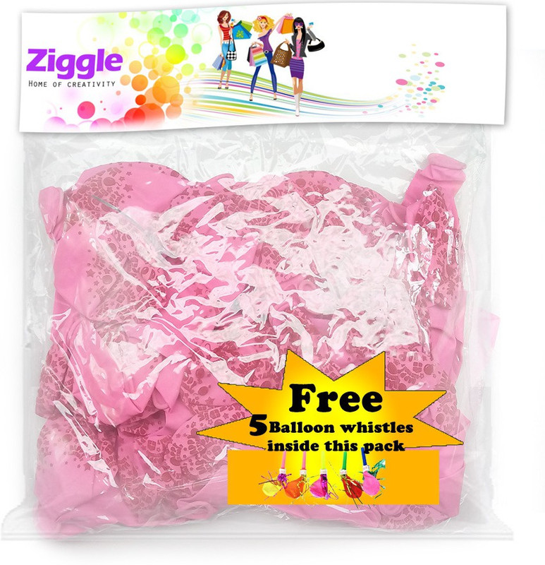 Party Printed BAL1234 Balloon(Pink, Pack of 30)