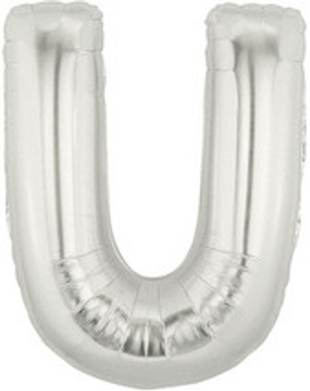 Bettalic Printed 15921S U Balloon(Silver, Pack of 1)