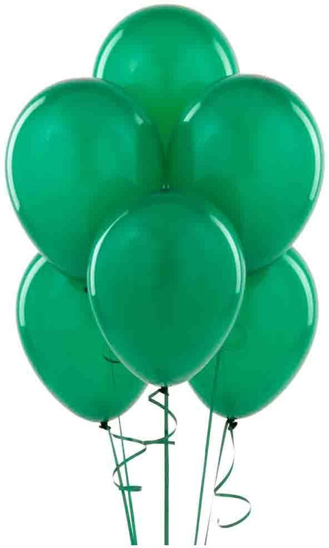 Homeshopeez Solid PLN-GRN-50 Balloon(Green, Pack of 50)