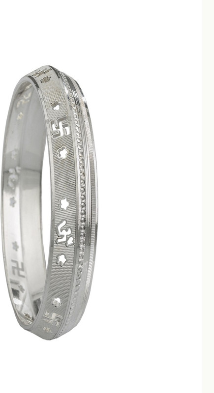 Jewel99 Sterling Silver Rhodium Kada