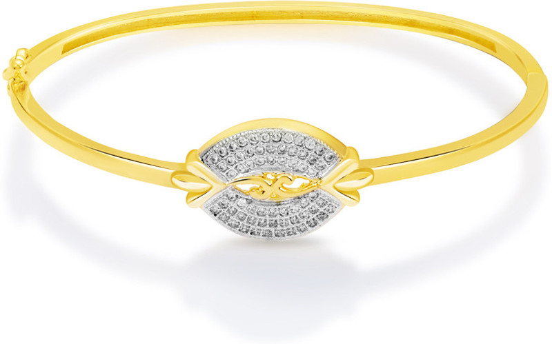 Mahi Alloy, Brass Cubic Zirconia Gold-plated Bracelet
