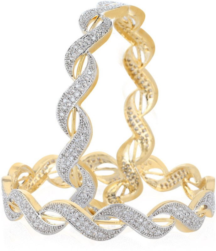 Jewels Galaxy Alloy Bangle Set(Pack of 2)