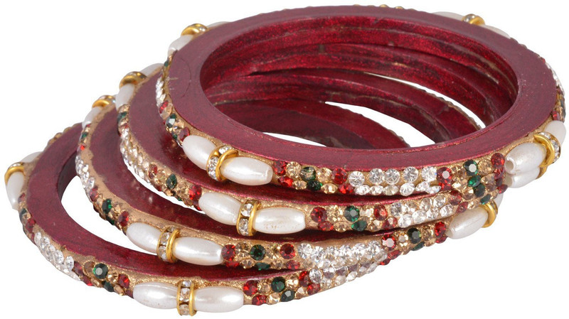 Shreeng Lac Bangle Set(Pack of 4)