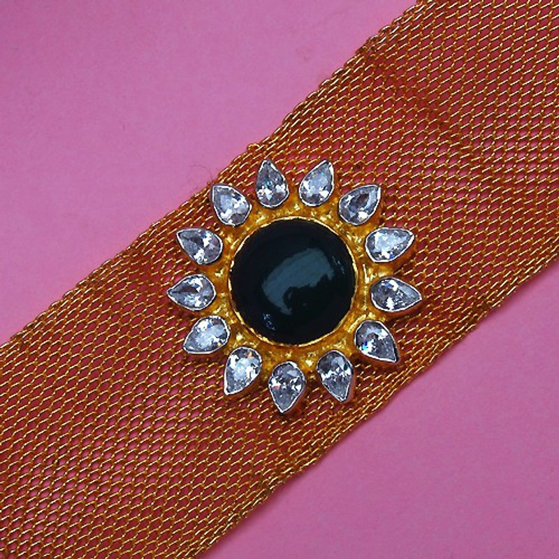 Johareez Brass Sterling Silver Bracelet