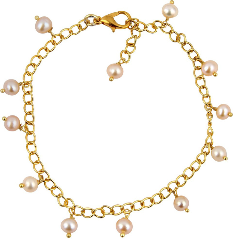 Pearlz Ocean Alloy Pearl Gold-plated Bracelet