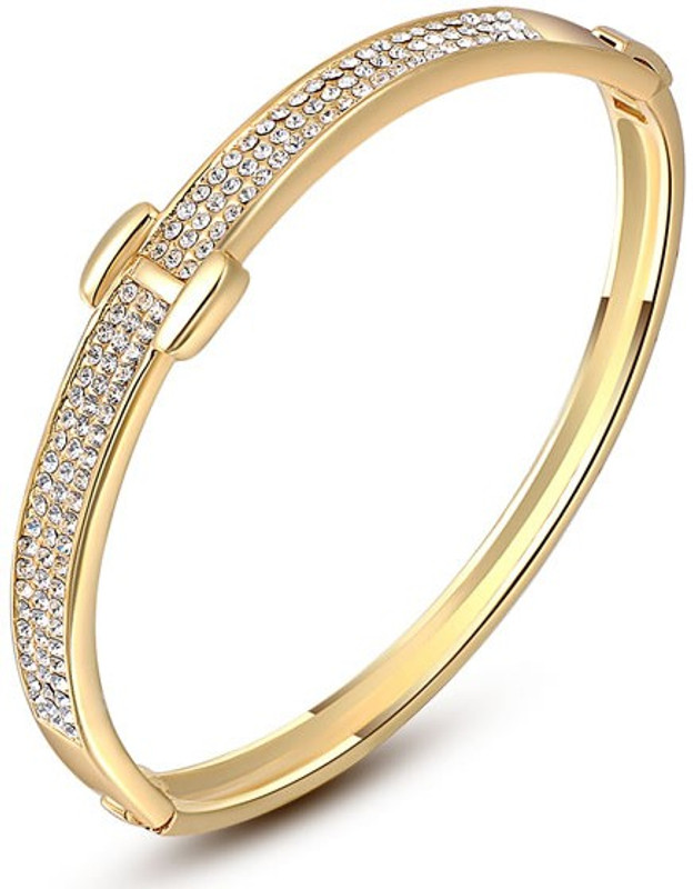 Silver Shoppee Alloy Crystal Gold-plated Bracelet