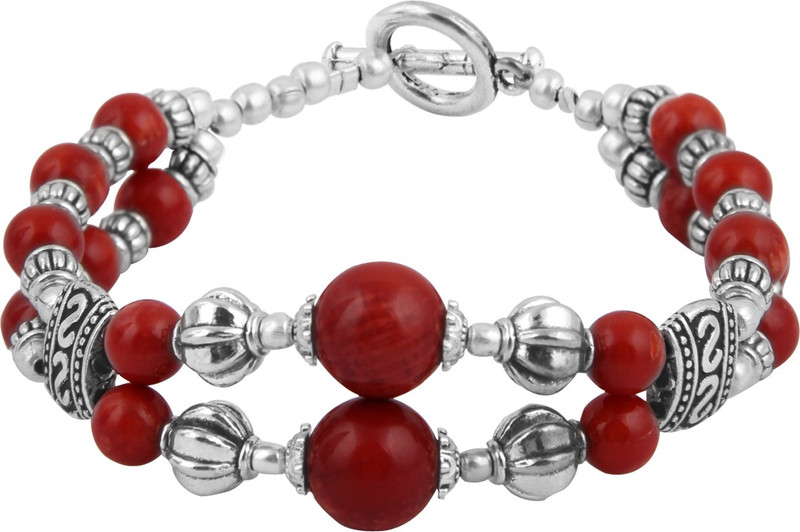 Pearlz Ocean Alloy Coral Bracelet
