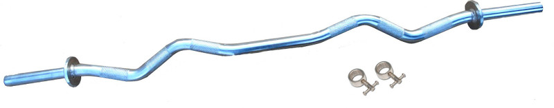 Kobo 5 FEET 27MM CHROME PLATED CURL ROD Weight Lifting Bar(Silver)