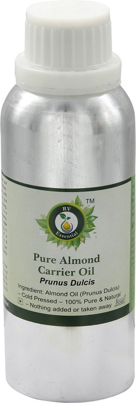 R V Essential Pure Almond Carrier Oil 630ml- Prunus Dulcis(630 ml)