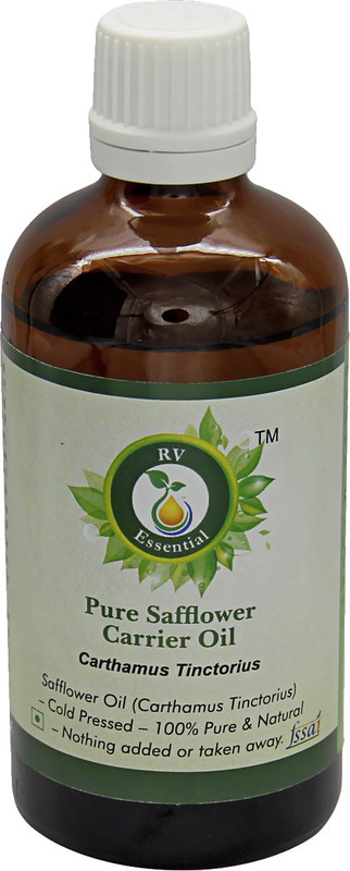 R V Essential Pure Safflower Carrier Oil 100ml- Carthamus Tinctorius(100 ml)