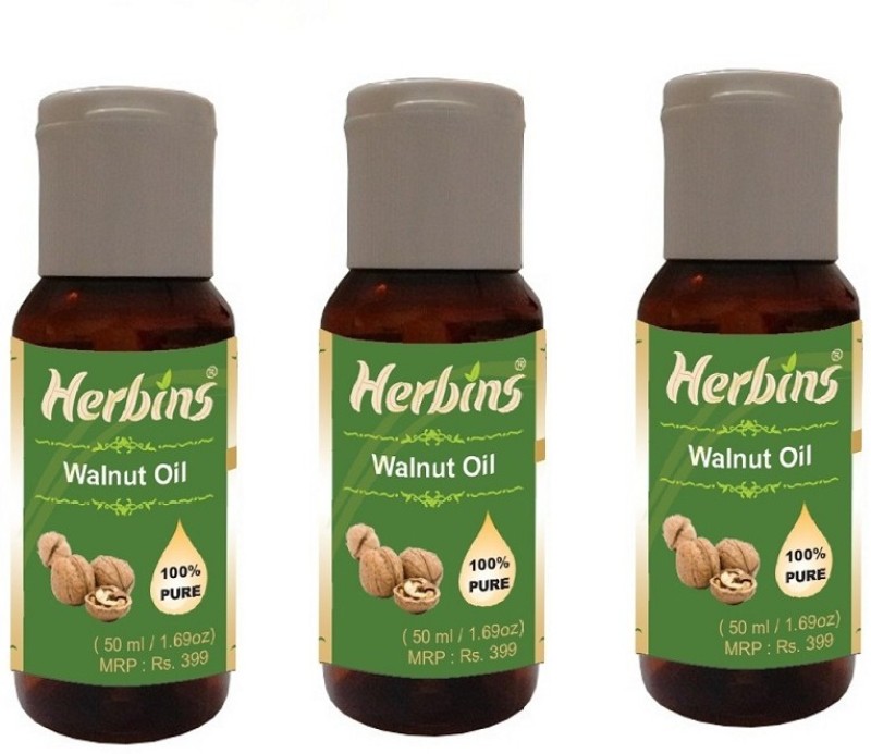 Herbins Walnut Oil Combo-3(150 ml) RS.1197 (45.00% Off) - Flipkart