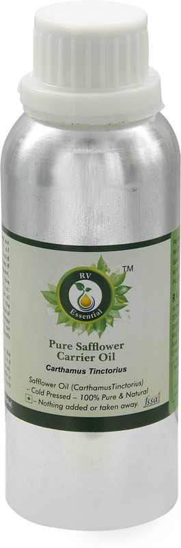 R V Essential Pure Safflower Carrier Oil 630ml- Carthamus Tinctorius(630 ml)