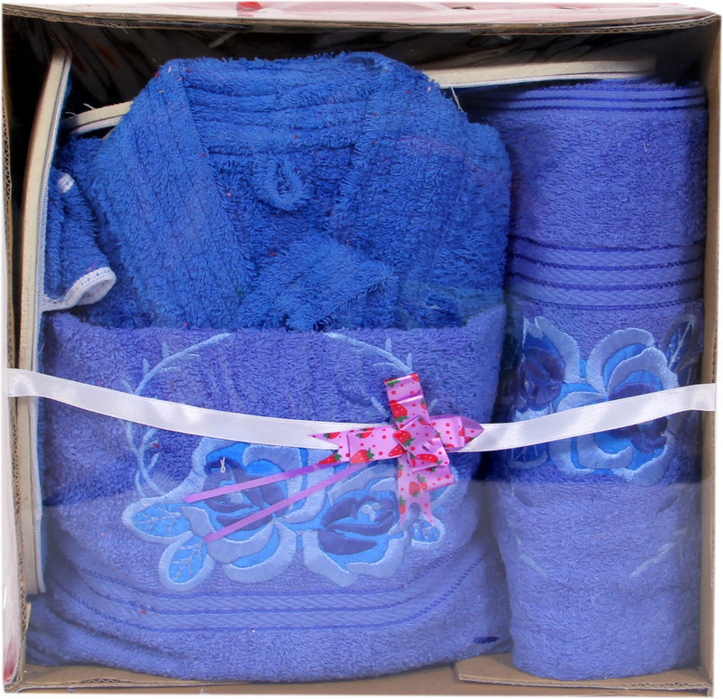 Zasmina Blue Free Size Bath Robe(1, For: Baby Boys & Baby Girls, Blue)