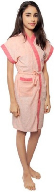 FeelBlue Peach XXL Bath Robe(Teens Bathrobes, For: Baby Boys & Baby Girls, Peach)