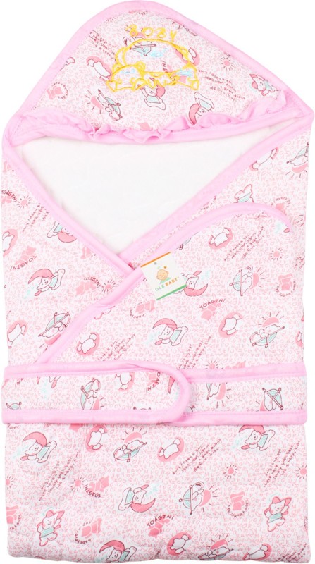 Ole Baby Pink Large Bath Robe(Bath Robe, For: Baby Boys & Baby Girls, Pink)