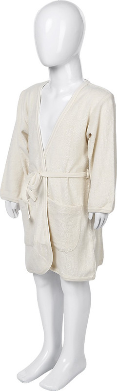 Eco Organic Life Style Off White Medium Bath Robe(1 Bath Robe, For: Baby Boys & Baby Girls, Off White)