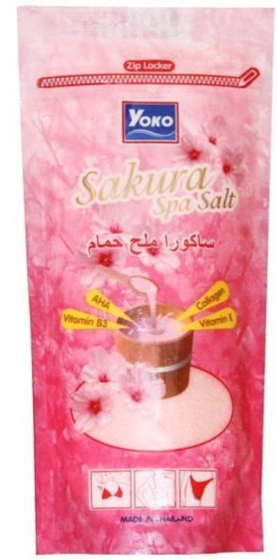 Yoko Sakura Spa Salt With AHA, Collagen & Vitamin E, B3(300 g) Yoko Sakura Spa Salt With AHA, Collagen & Vitamin E, B3(300 g)
