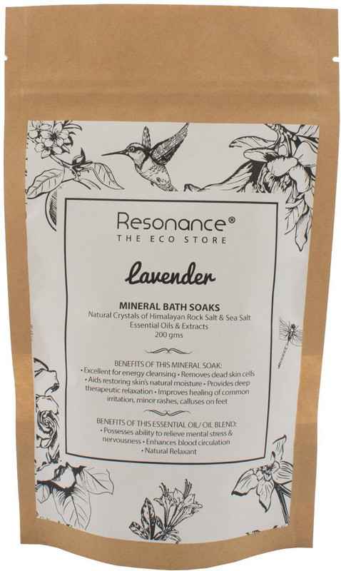 Resonance Mineral Bath Soak (Bathing Salt) in Lavender Essential Oil and Himalayan Rock Salt Blends(200 g) Resonance Mineral Bath Soak (Bathing Salt) in Lavender Essential Oil and Himalayan Rock Salt Blends(200 g)