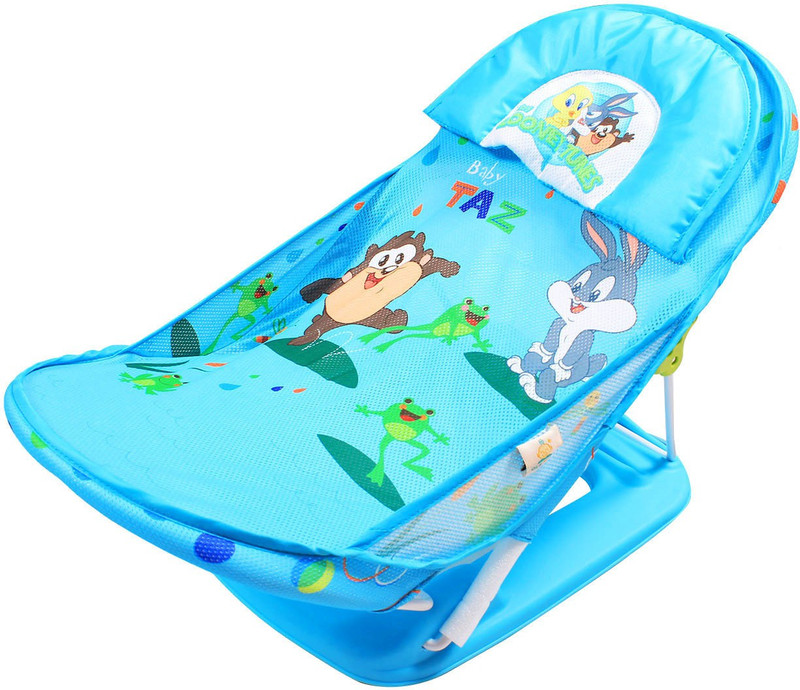 Ole Baby Looney Toons Seater Print Soft Fabric Cradle Baby Bather 0 to 6 months Baby Bath Seat(Blue)