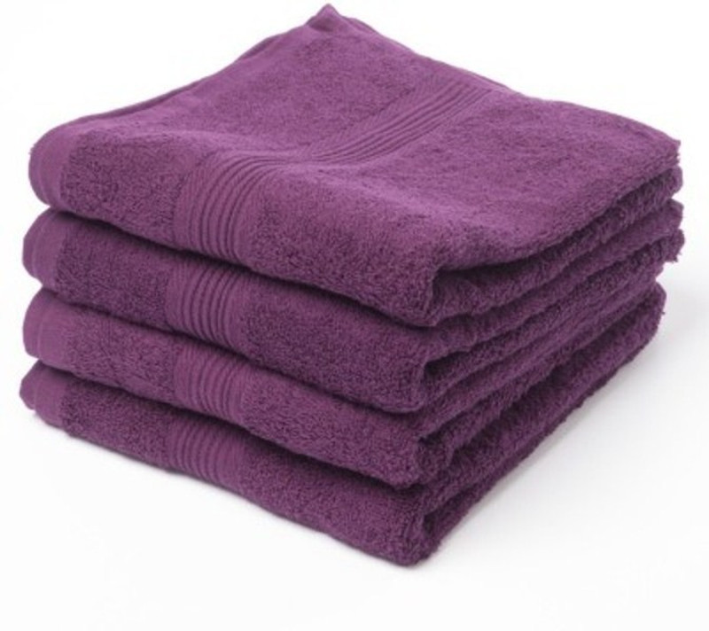 Richiworld Cotton 400 GSM Bath Towel(Pack of 4, Peach)