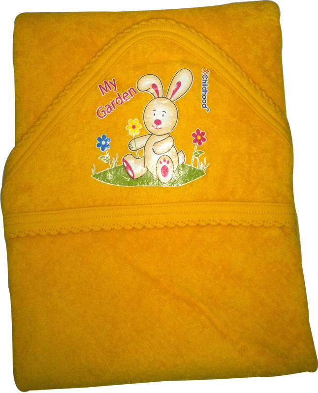 Xchildhood Cotton 2000 GSM Bath Towel(Yellow)