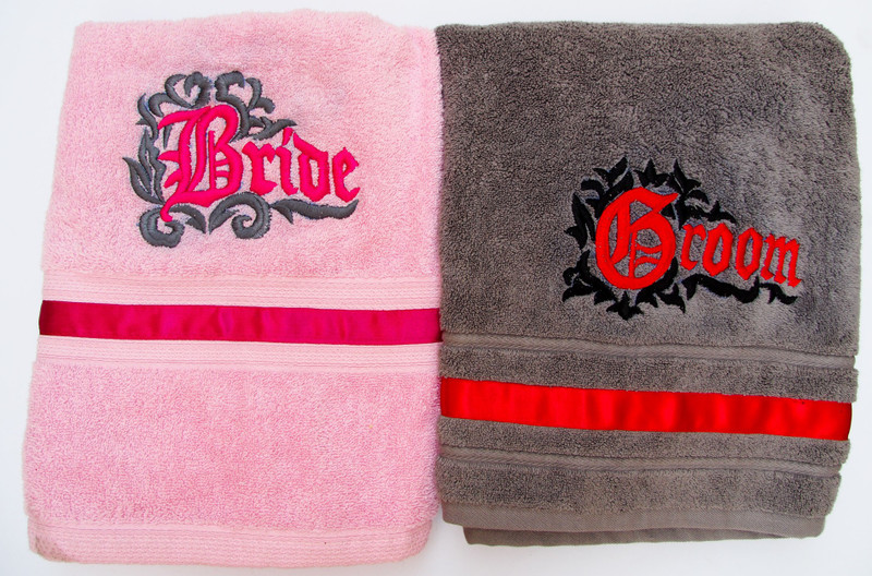 Decor Muse Cotton 500 GSM Bath Towel Set(Pack of 2, Brown, Pink)