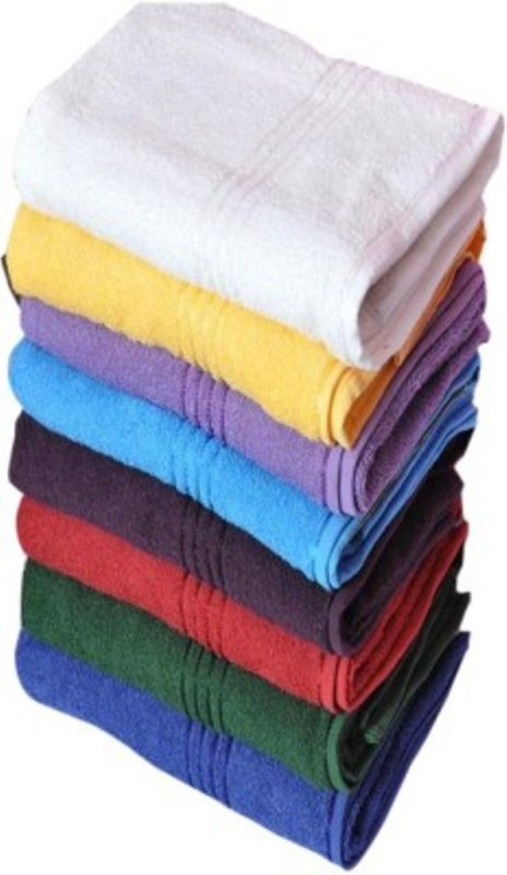 Richiworld Cotton 800 GSM Bath Towel(Pack of 8, Multicolor)