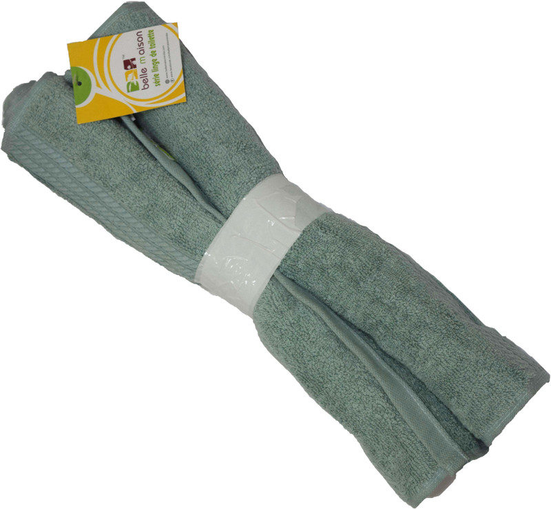 Belle Maison Cotton 583 GSM Face Towel(Pack of 2, Blue)