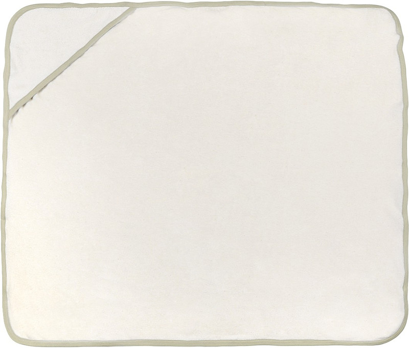 Eco Organic Life Style Cotton Terry 220 GSM Bath Towel(White, Green)