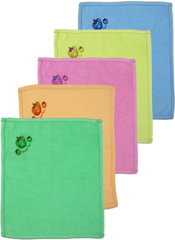 Brim Hugs & Cuddles Cotton 220 GSM Hand Towel(Pack of 5, Multicolor)