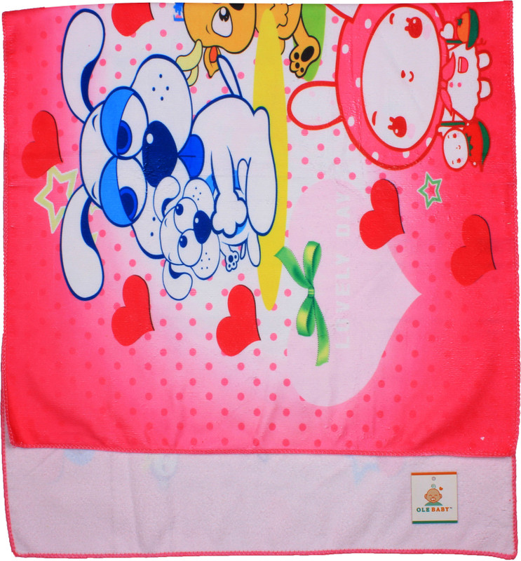 Ole Baby Cotton 170 GSM Bath Towel(Pink)
