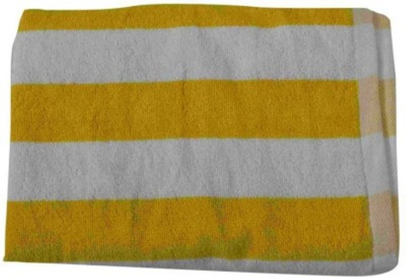 Richiworld Cotton 300 GSM Bath Towel(Yellow)