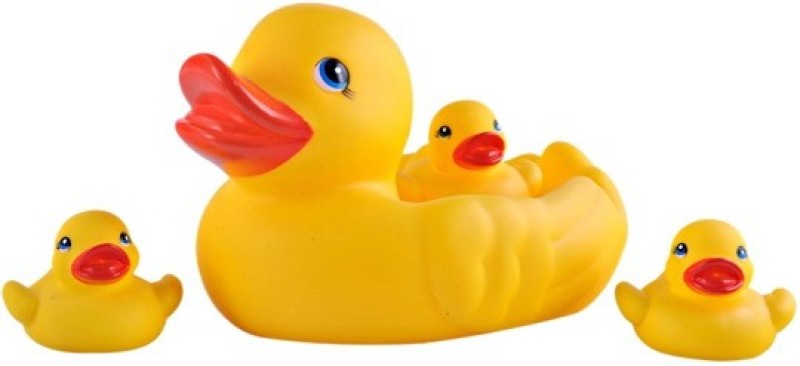 New Pinch Duck Bath Toy(Yellow)