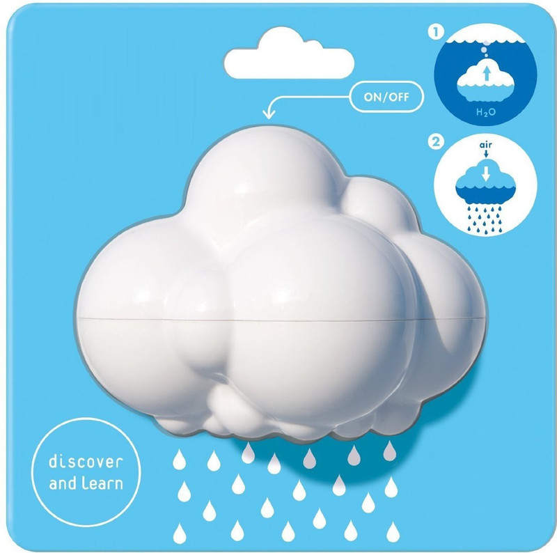 Webby Rain Cloud Bath Toy(White)