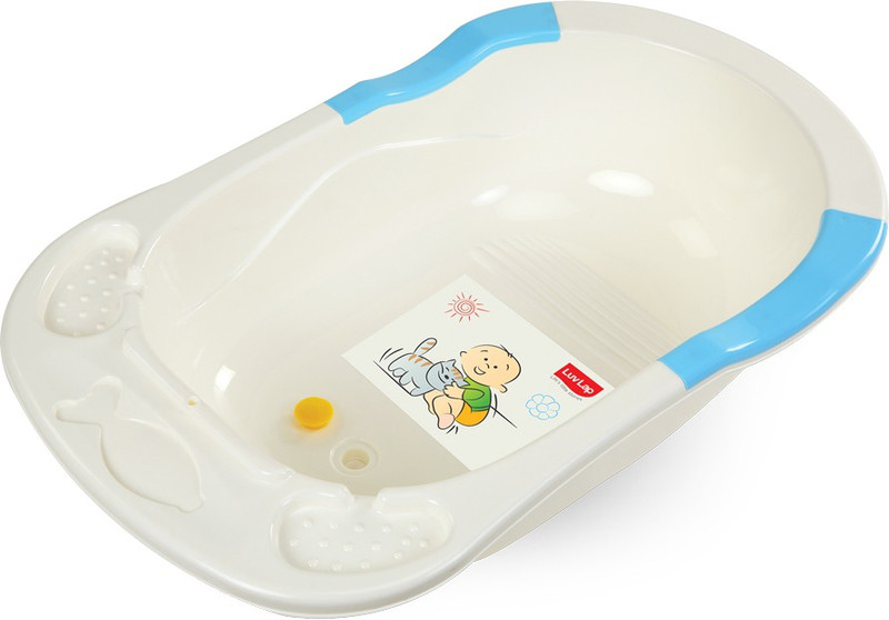 LuvLap Baby Bathtub(Blue)