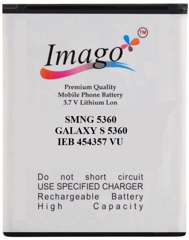 Imago Imago  For Samsng Galaxy Y S5360  Battery RS.499 (50.00% Off) - Flipkart