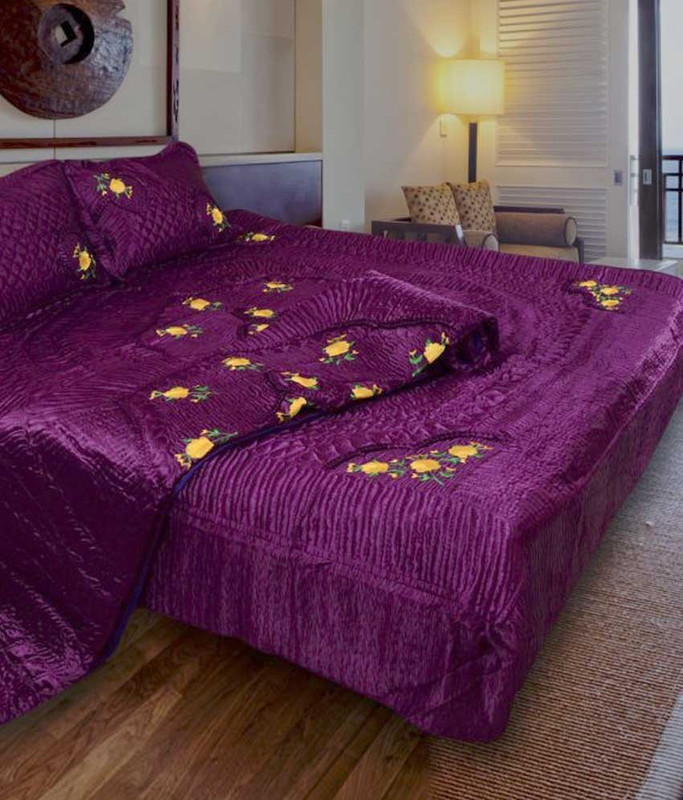 fashionadobe Satin Bedding Set(Blue)