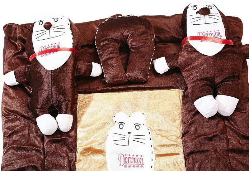 Shubh Cotton Silk Blend Bedding Set(Brown) Shubh Cotton Silk Blend Bedding Set(Brown)