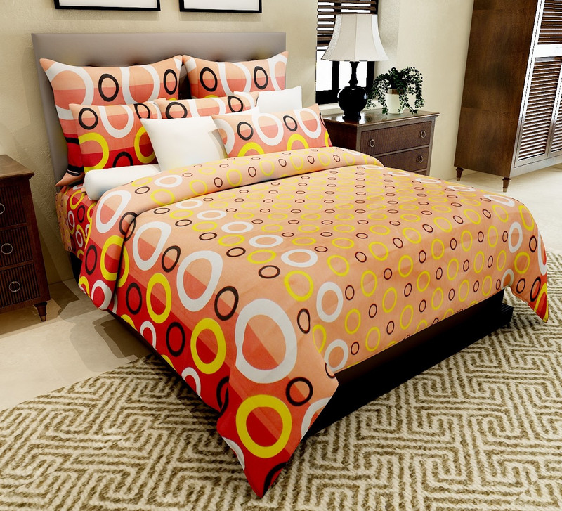 Home Candy Cotton Floral Double Bedsheet(1 Double Bedsheet, 2 Pillow Covers, Multicolor) RS.666 (75.00% Off) - Flipkart