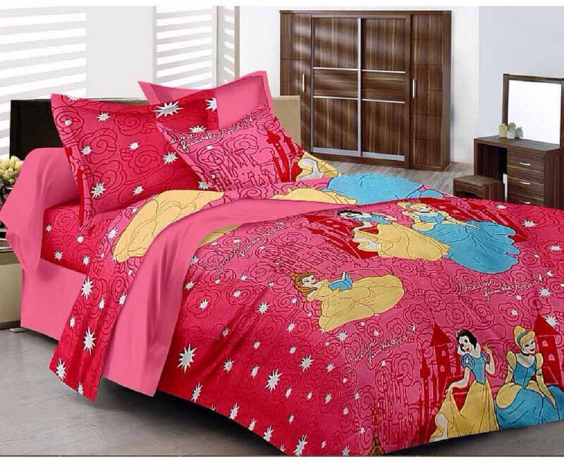 Kunal 200 TC Cotton Single Printed Bedsheet(Pack of 1, Pink) RS.999 (65.00% Off) - Flipkart