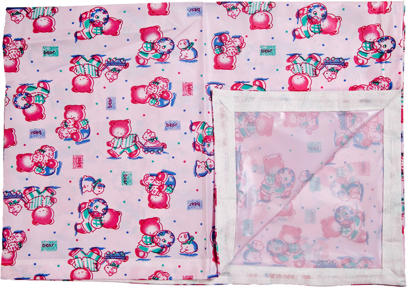 Love Baby Single Bedsheet(Pack of 1, Pink)