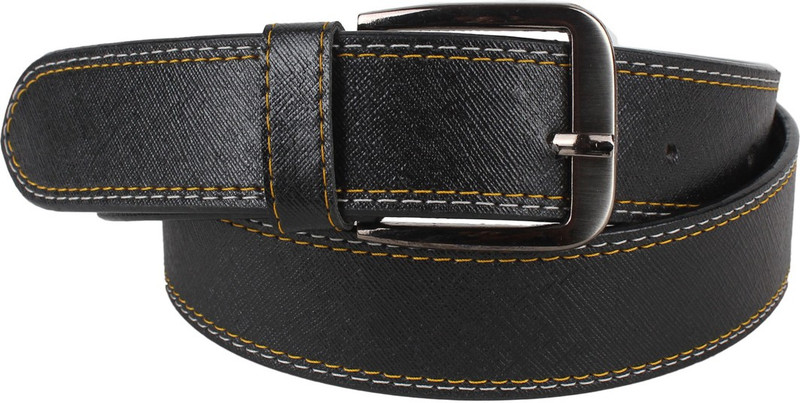 Ansh Fashion Wear Men Casual Black Artificial Leather Belt Ansh Fashion Wear Men Casual Black Artificial Leather Belt
