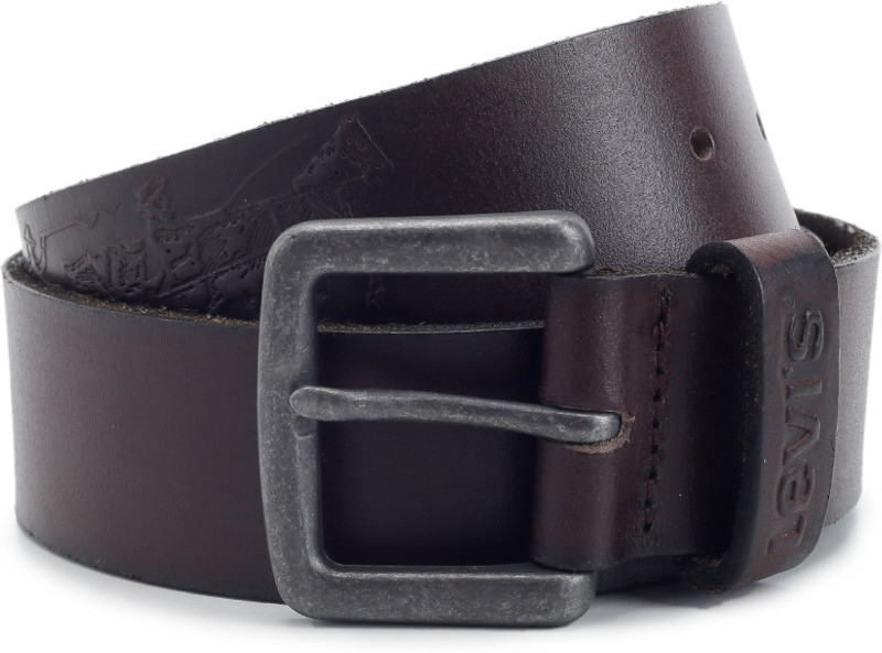 Levi's Men Brown Genuine Leather, Metal Belt Levi's Men Brown Genuine Leather, Metal Belt