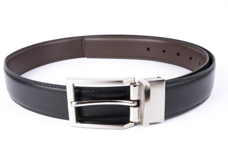 Leather Hub Men Formal Black, Brown Synthetic Reversible Belt Leather Hub Men Formal Black, Brown Synthetic Reversible Belt