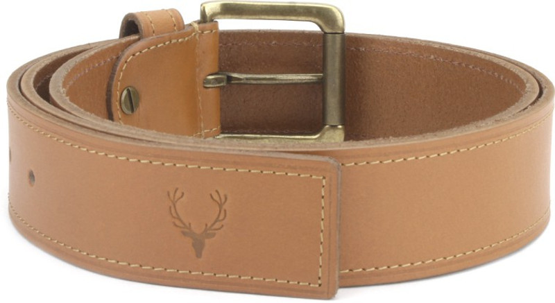 Allen Solly Men Tan Genuine Leather Belt Allen Solly Men Tan Genuine Leather Belt